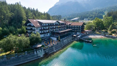 Eibsee Hotel: die stille Seite des Sees am Fuß der Zugspitze
